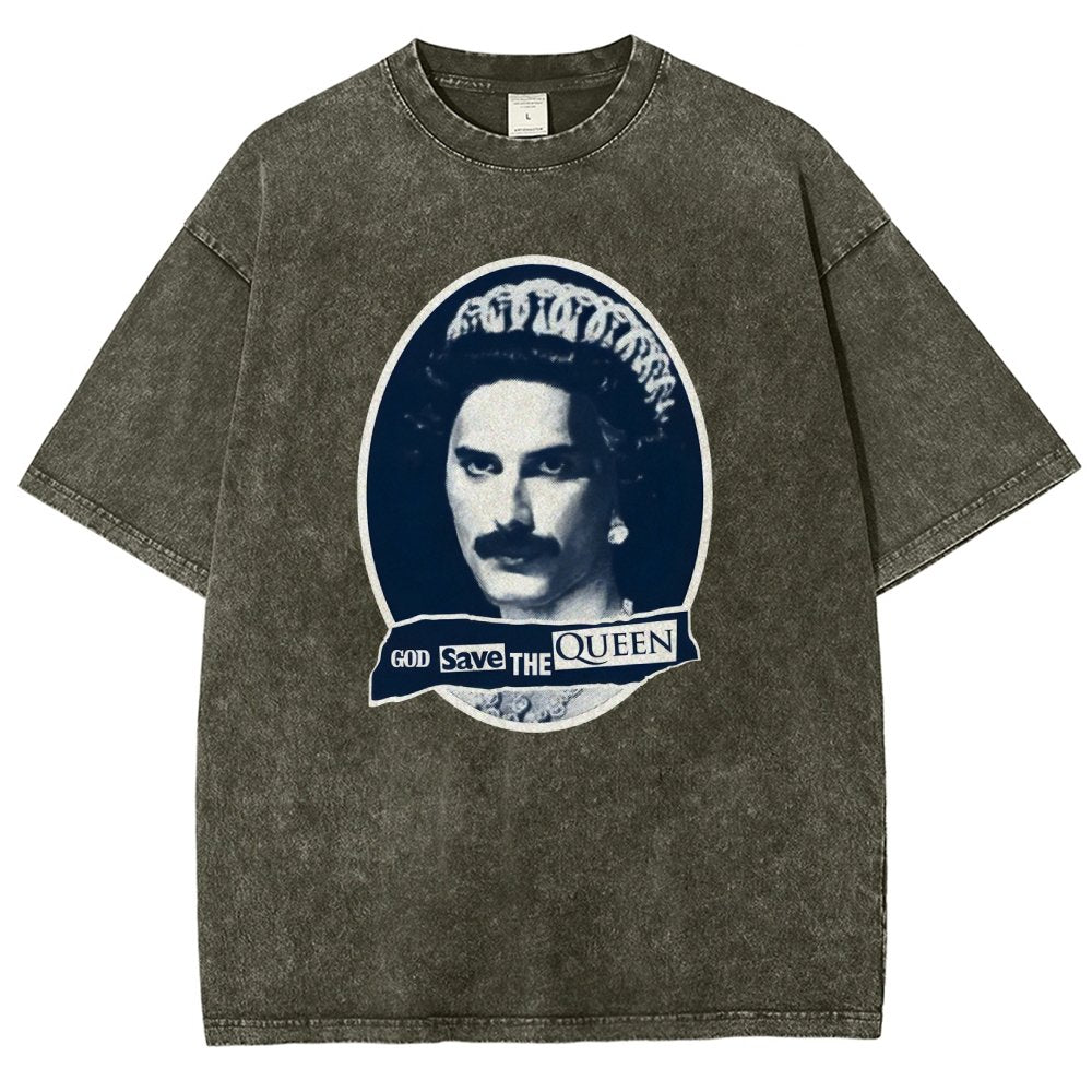 God Save The Queen Vintage Distressed T-shirt