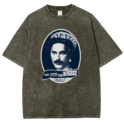 God Save The Queen Vintage Distressed T-shirt
