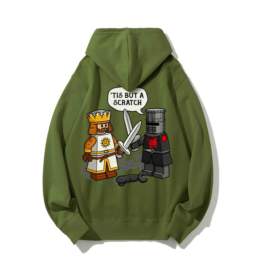 King Vs Knight Printed Back Unisex Cotton Hoodie