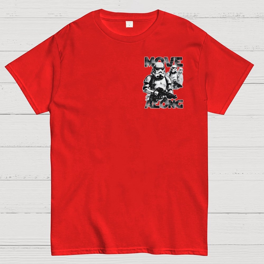 Move Along Front And Back Printing Geek T-Shirt
