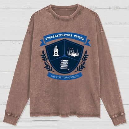 Yay for tomorrow Washed Long Sleeve Tee