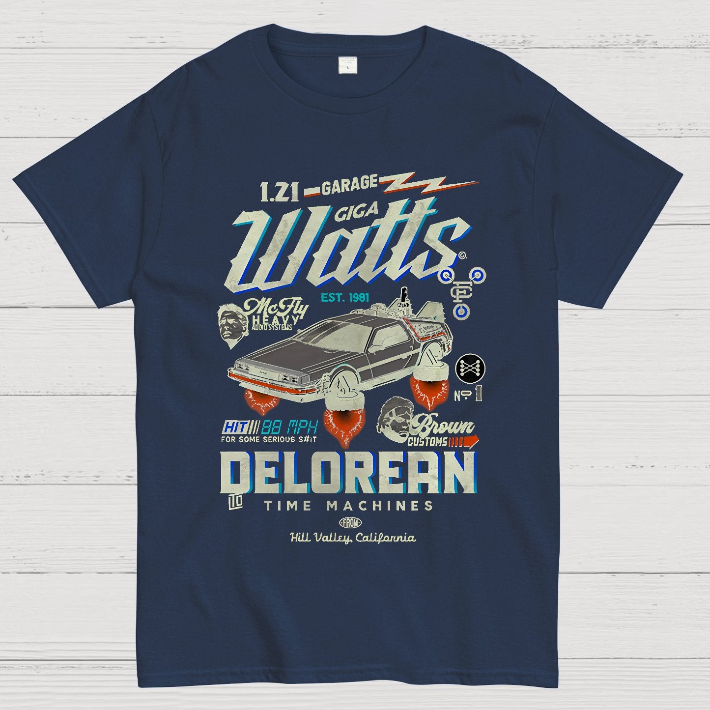 Gigawatts Garage Remix Geek T-Shirt