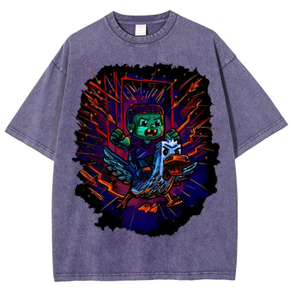 What the Cluck Vintage Distressed T-shirt