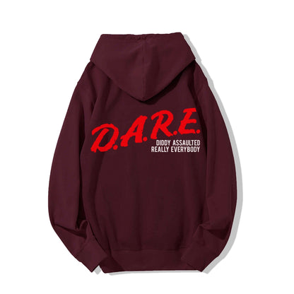 NO DIDDY Printed Back Unisex Cotton Hoodie