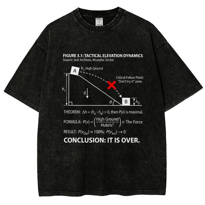 It Is Over Art Print Vintage Distressed T-shirt