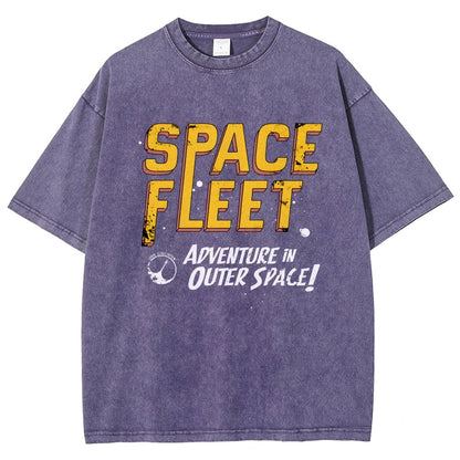 Space Fleet Vintage Distressed T-shirt