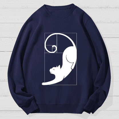 Fibonacci Kittens Geek Cotton Sweatshirt