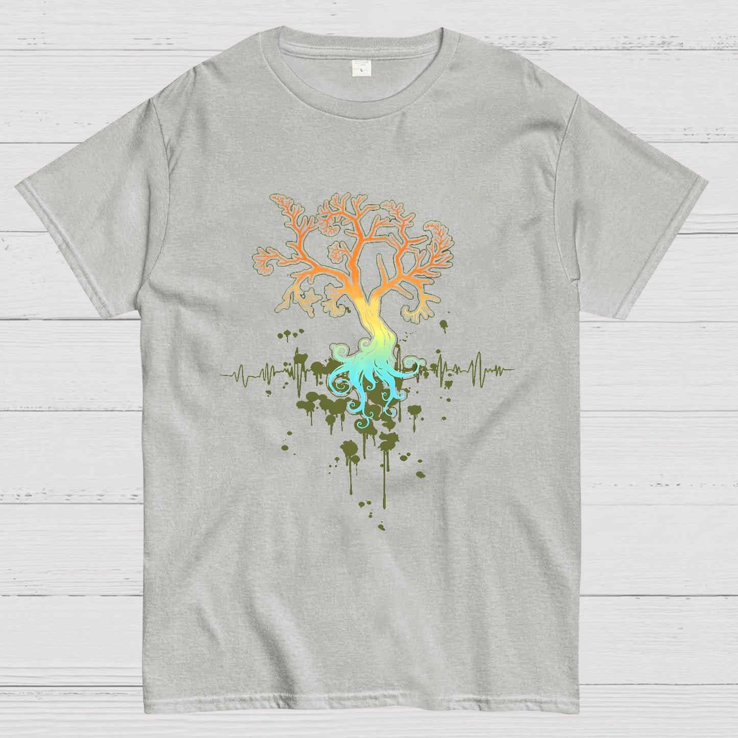 Fractal Tree Nerdy T-Shirt