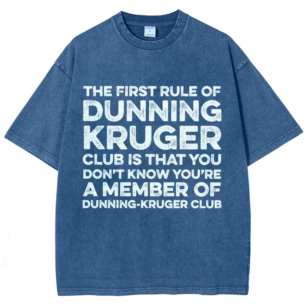 Dunning Kruger Club Vintage Distressed T-shirt