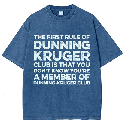 Dunning Kruger Club Vintage Distressed T-shirt