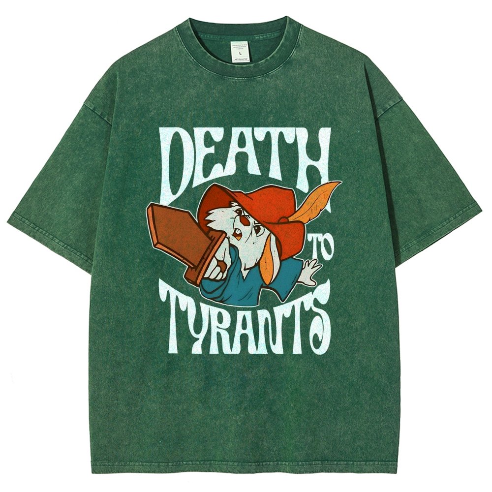 Skippy Rabbit Death To Tyrants Vintage Distressed T-shirt