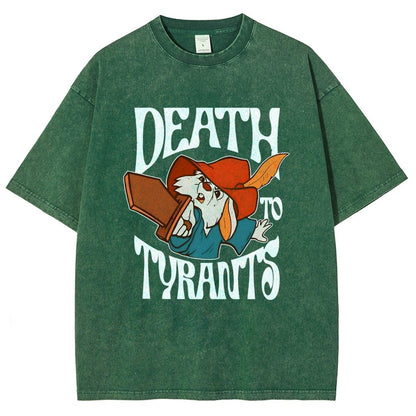Skippy Rabbit Death To Tyrants Vintage Distressed T-shirt