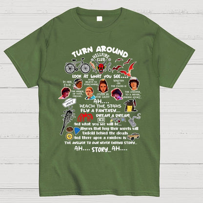 Mystic Flames Lives Ringer Geek T-Shirt