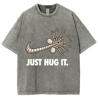 Just hug it Vintage Distressed T-shirt