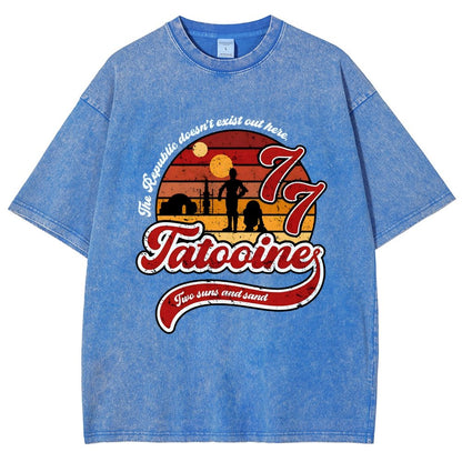 Vintage Two suns and sand Vintage Distressed T-shirt