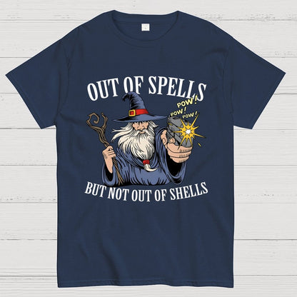 Out of Spells but Not Out of Shells Unisex Geek T-Shirt