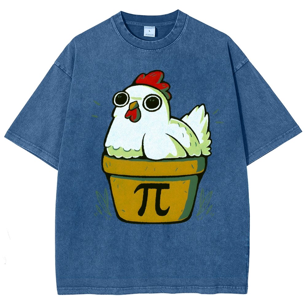 Chicken-Pot-Pie-Math Nerd Vintage Distressed T-shirt