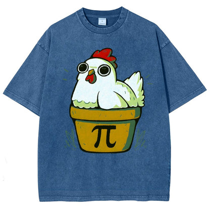 Chicken-Pot-Pie-Math Nerd Vintage Distressed T-shirt