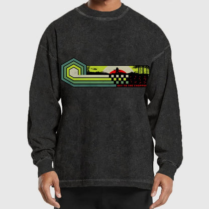 Get To The Chopper Washed Long Sleeve Tee