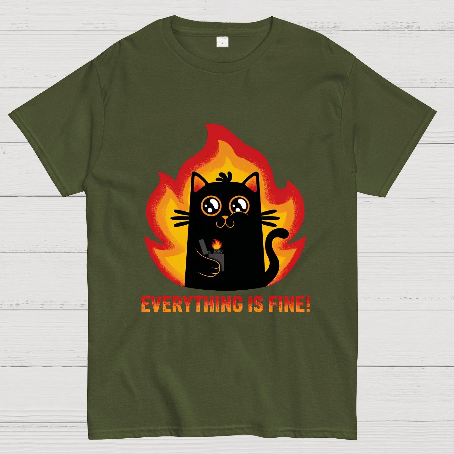 Everything Is Fine Geek T-Shirt