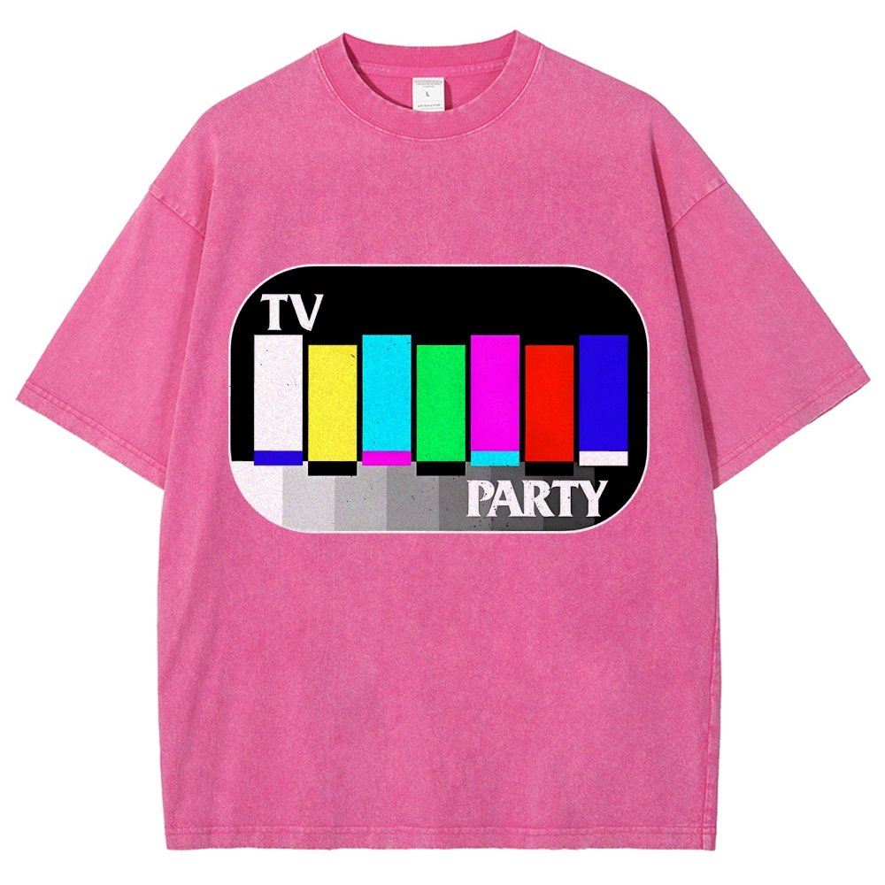 TV Party Vintage Distressed T-shirt