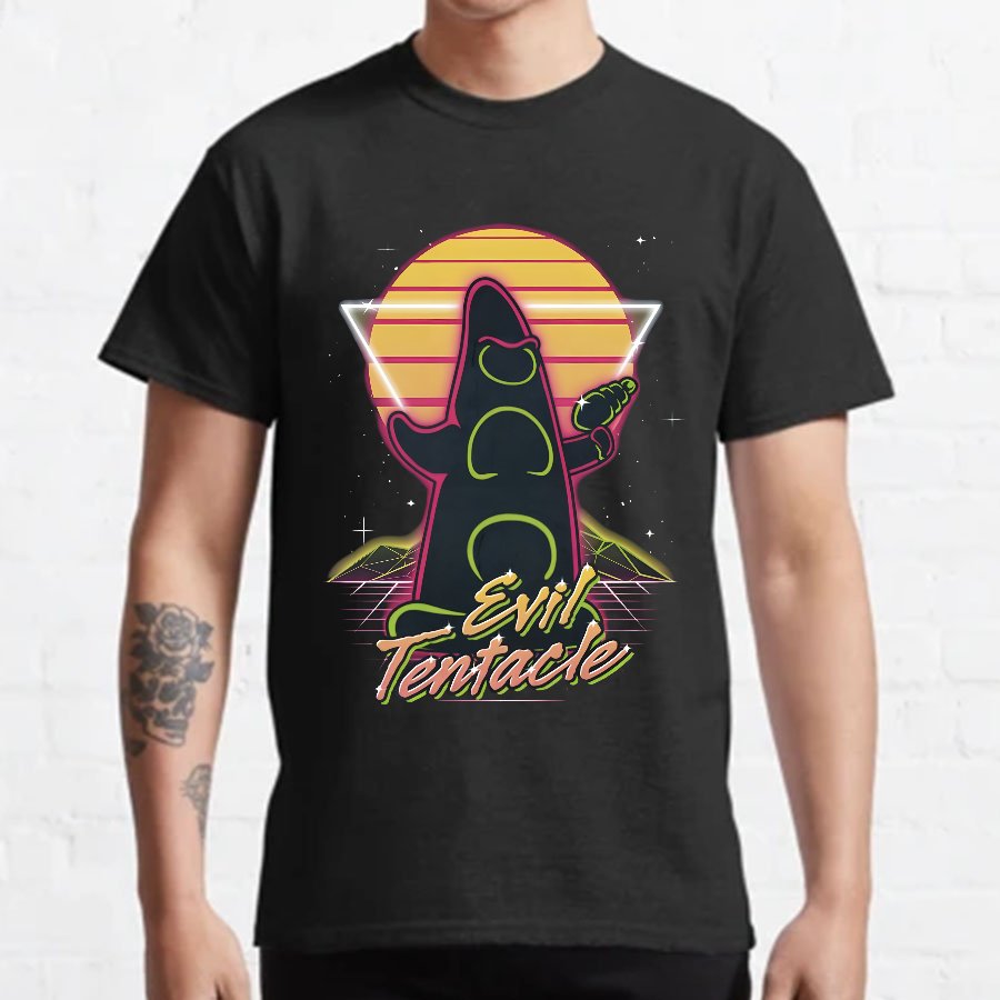 Retro Evil Tentacle Nerdy T-Shirt