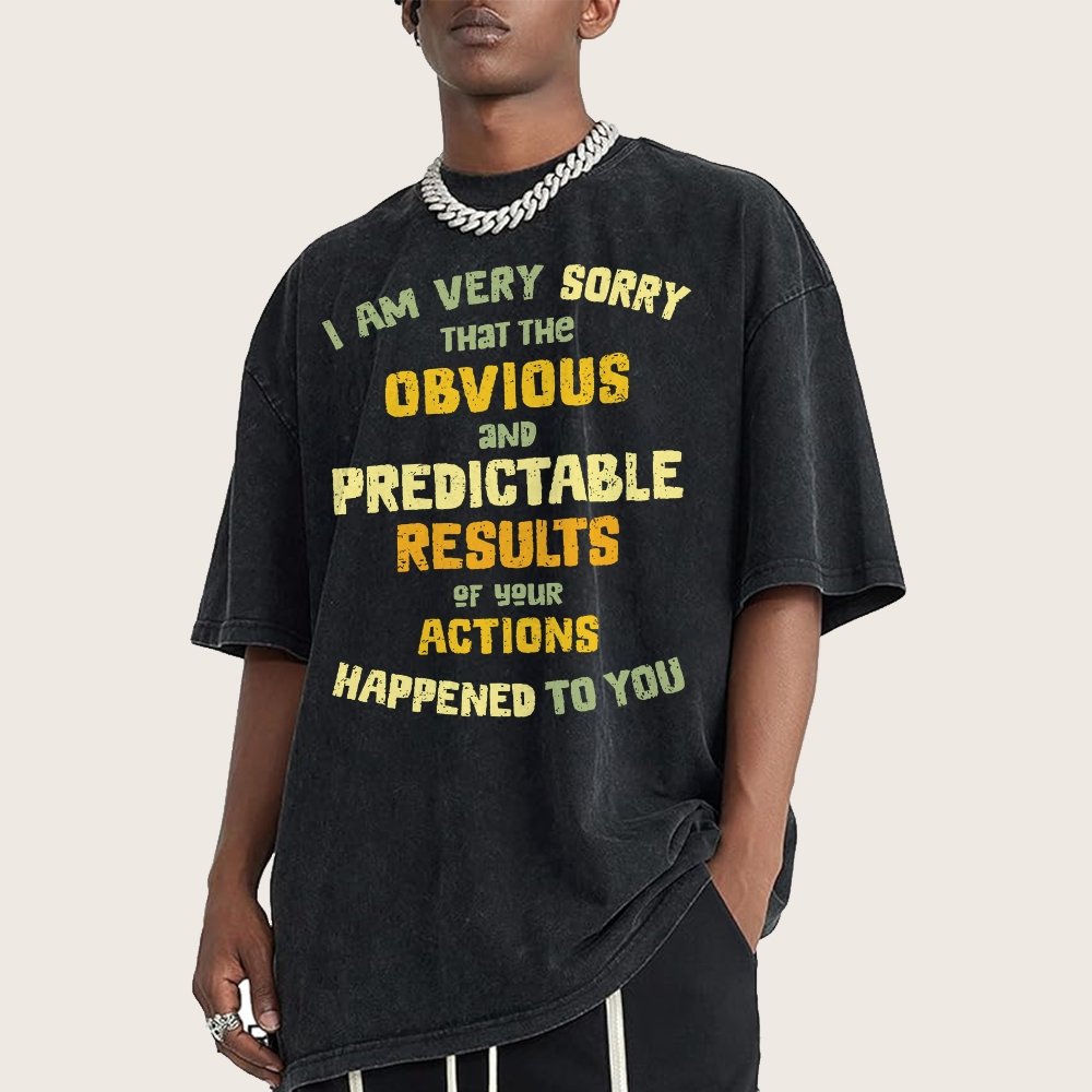 Predictable Consequences Vintage Distressed T-shirt
