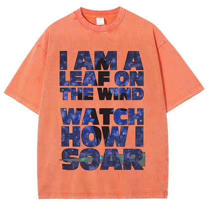Leaf on the Wind Vintage Distressed T-shirt
