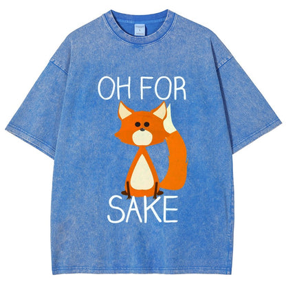 Oh For Fox Sake Vintage Distressed T-shirt