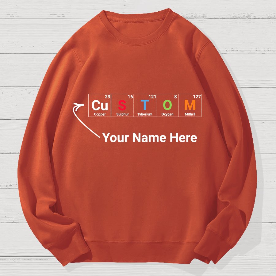 Funny Chemistry Geek Cotton Sweatshirt