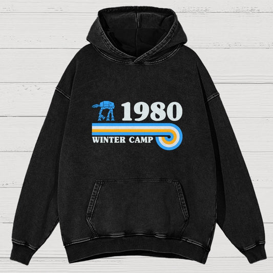 Winter Camp Vintage Distressed Hoodie