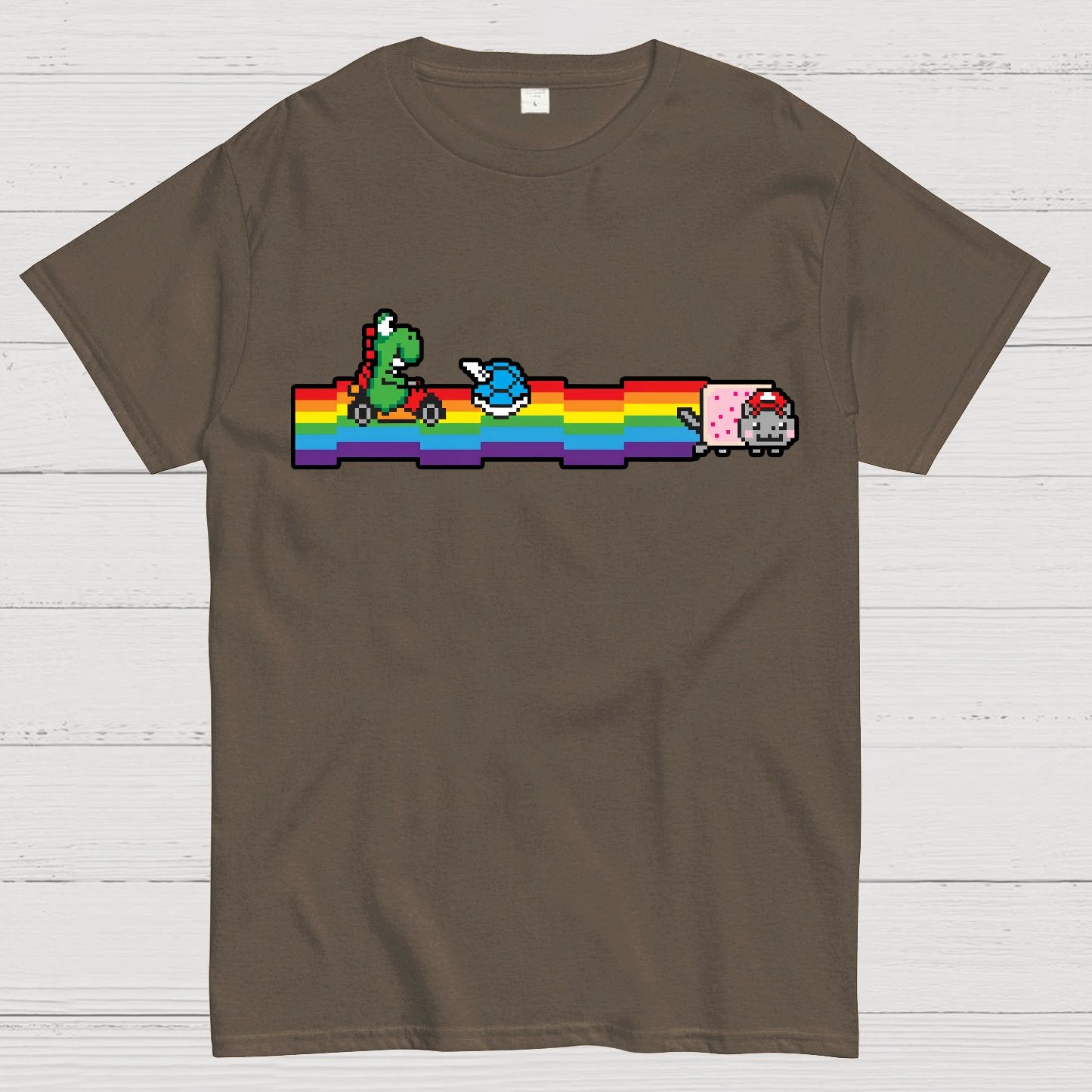 Rainbow Kart Geek T-Shirt