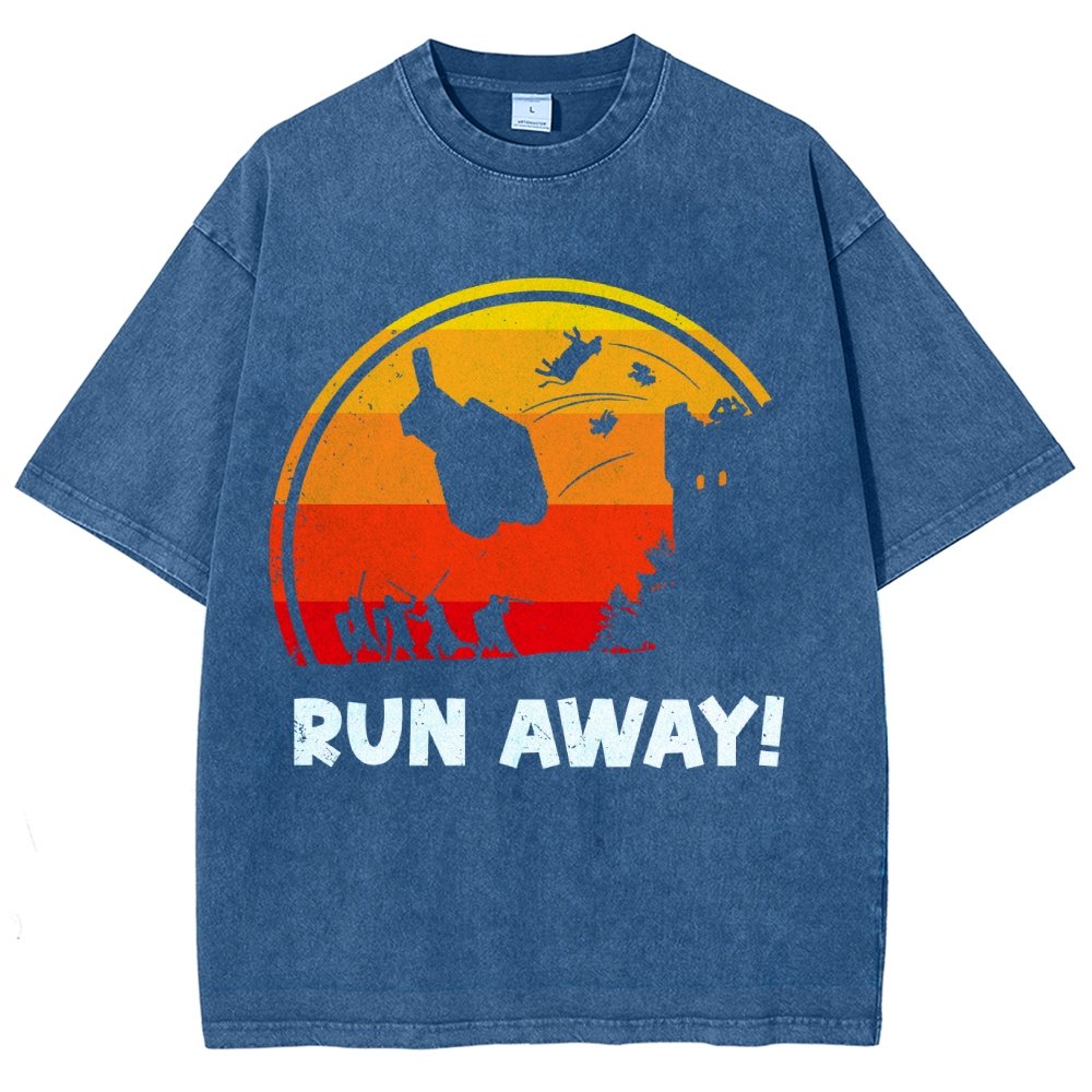 Run Away Vintage Distressed T-shirt