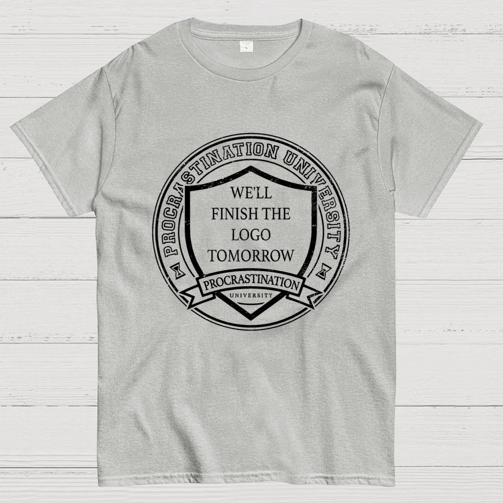 Procrastination University Logo Unisex Geek T-Shirt