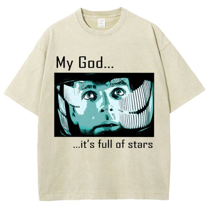 My God t's full of stars! Vintage Distressed T-shirt