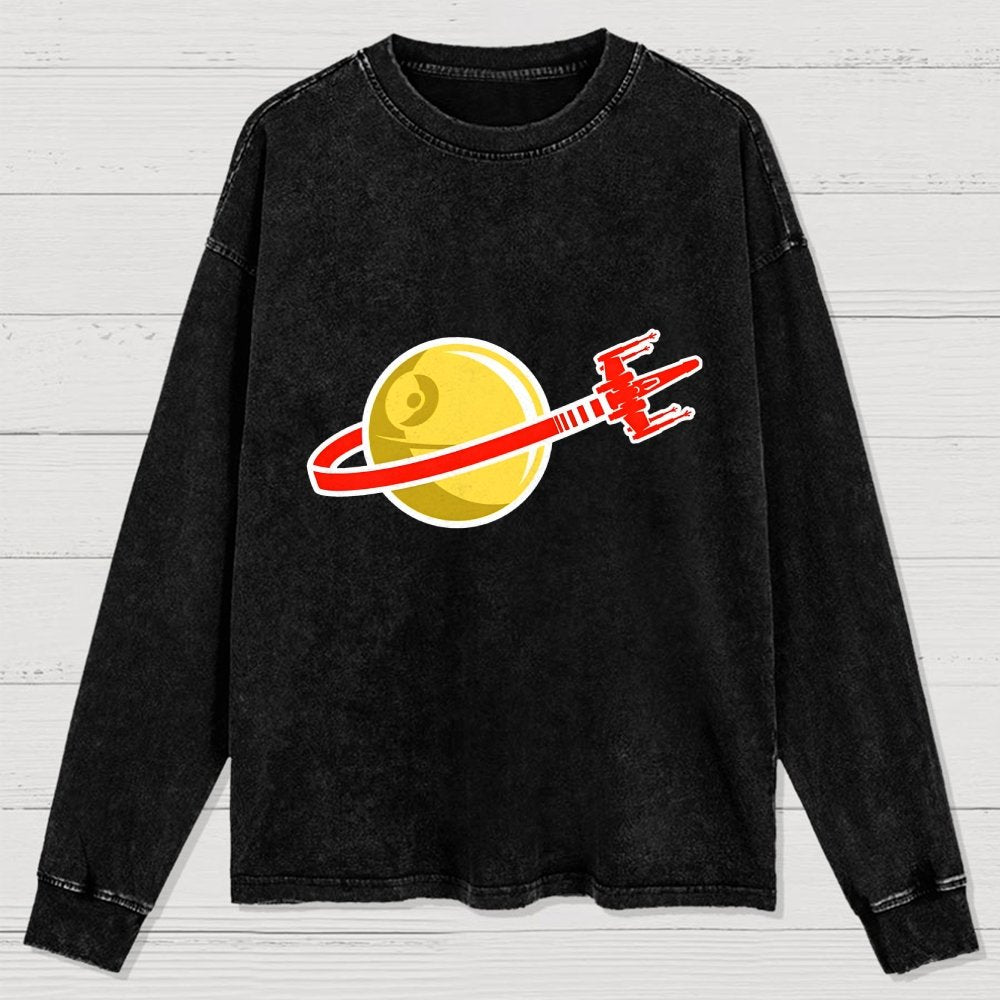 That's No Space Logo! Washed Long Sleeve Tee