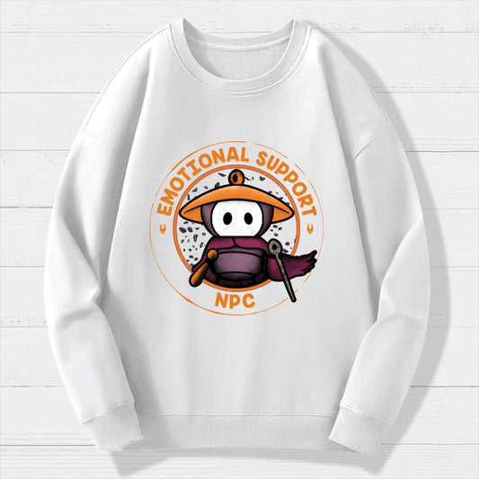 Emotional Support NPC Geek Cotton Sweatshirt