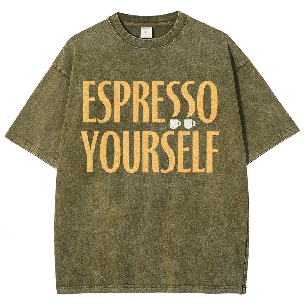 Espresso Yourself Vintage Distressed T-shirt