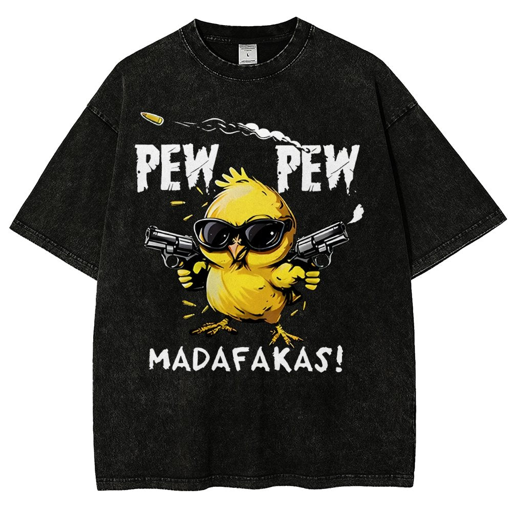 Pew Pew Madafakas! Vintage Distressed T-shirt