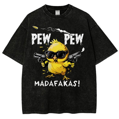 Pew Pew Madafakas! Vintage Distressed T-shirt