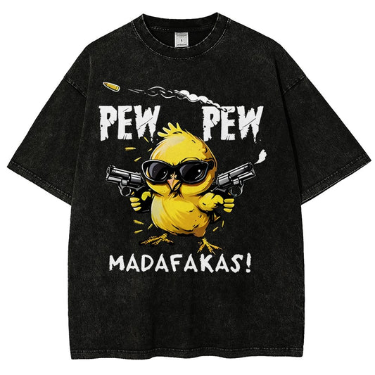 Pew Pew Madafakas! Vintage Distressed T-shirt