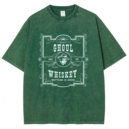 Ghoul Whiskey Vintage Distressed T-shirt