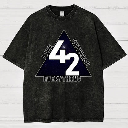 Life, the Universe, and Everything Vintage Distressed T-shirt