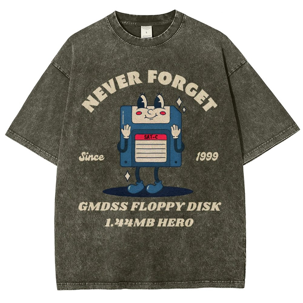GMDSS floppy disk hero Vintage Distressed T-shirt