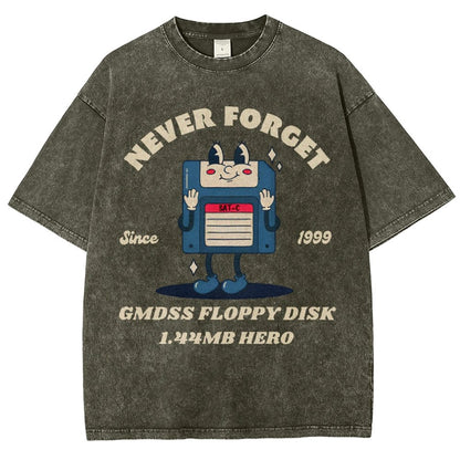 GMDSS floppy disk hero Vintage Distressed T-shirt