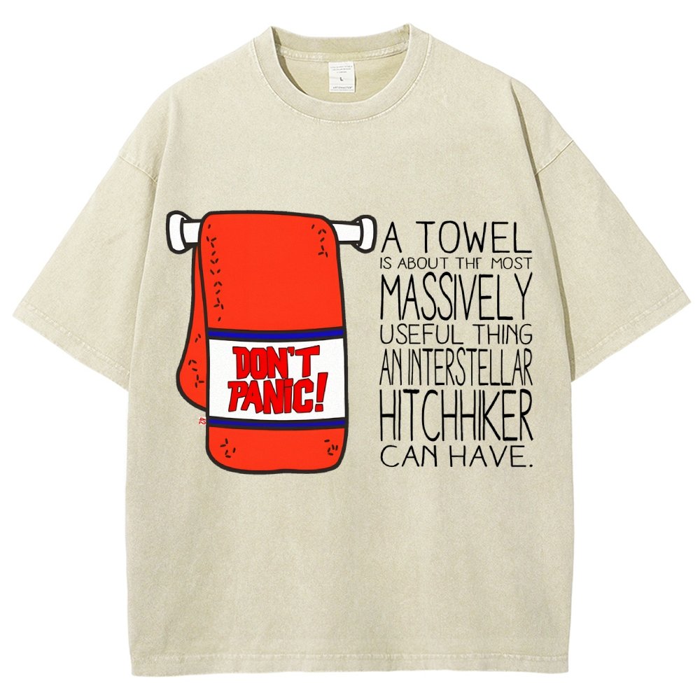 Don't Panic Vintage Distressed T-shirt