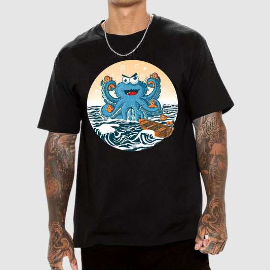 Cookie Kraken Attack Geek T-Shirt