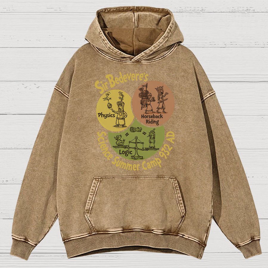 Sir Bedevere’s Science Camp Vintage Distressed Hoodie