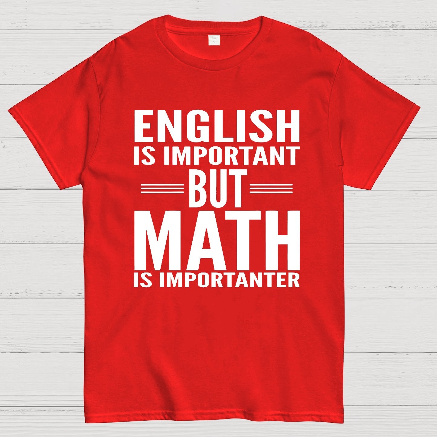 English is important but Math is importanter Geek T-Shirt