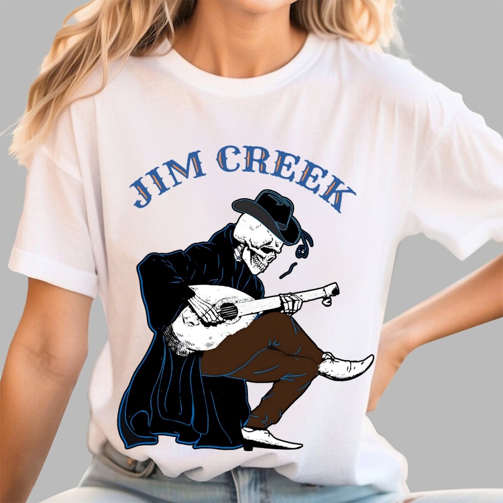 Jim Creek, Skeleton Play Guitar Unisex Geek T-Shirt